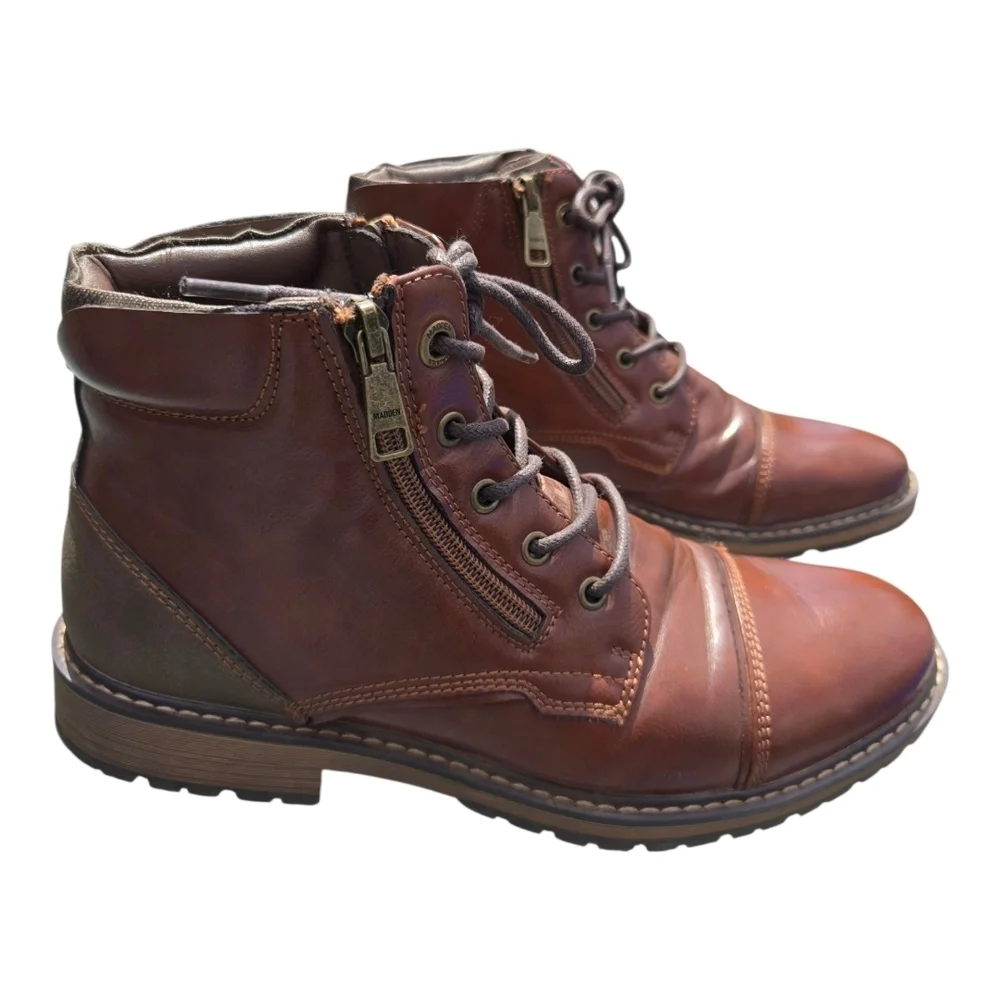 Madden Mens 7.5 Combat Boot Zip